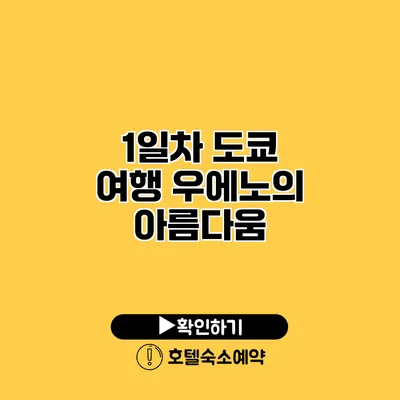 1일차 도쿄 여행 우에노의 아름다움