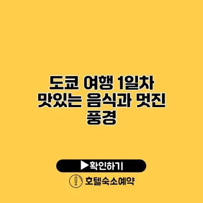 도쿄 여행 1일차 맛있는 음식과 멋진 풍경