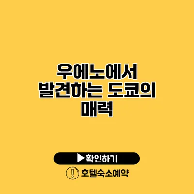 우에노에서 발견하는 도쿄의 매력