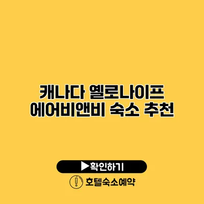 캐나다 옐로나이프 에어비앤비 숙소 추천